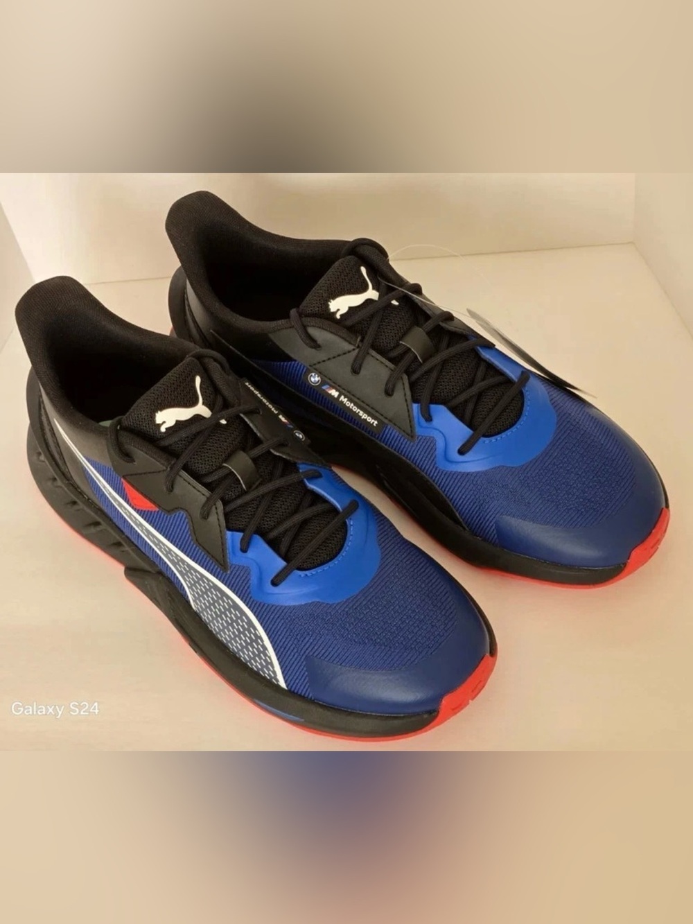 PUMA BMW M Motorsport x Maco 2.0 Black Pro Blue Shoes Sneakers 308042 01 Sz 9.5
